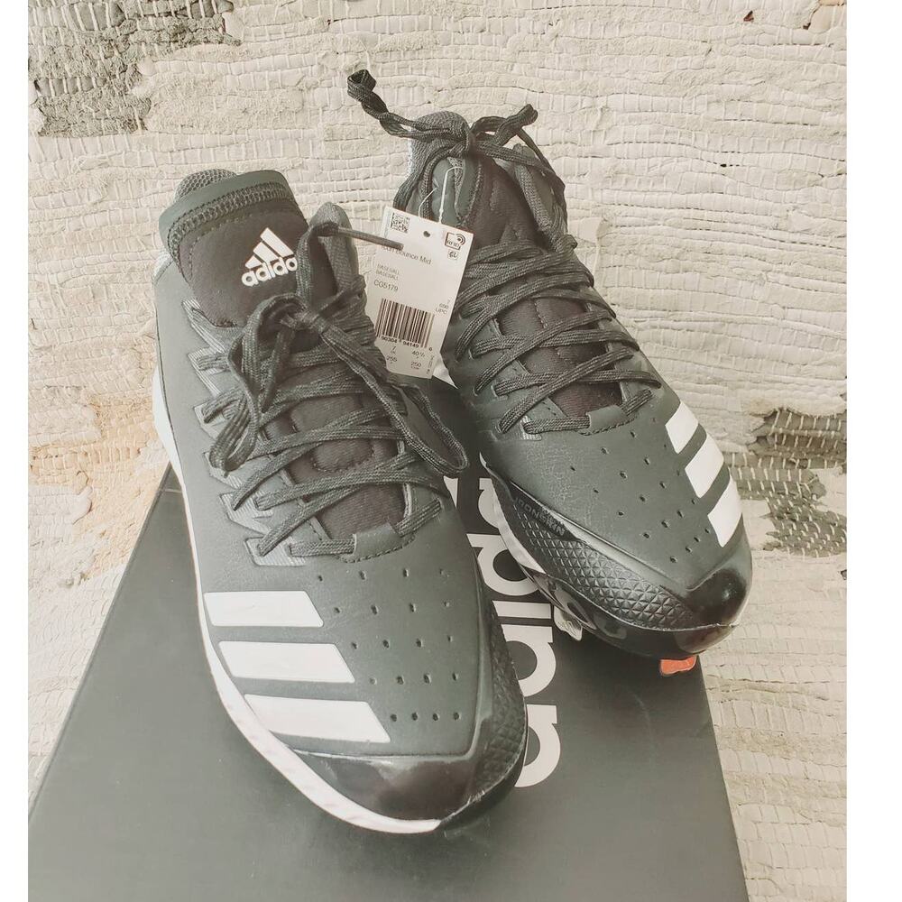 NIB Adidas Icon Bounce Mid Height Baseball Metal Cleat Size 7.5